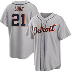 Detroit Tigers #21 Jackson Jobe Gray FEDASGOGE Cool Base Stitched Jersey