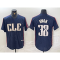 Cleveland Guardians #38 Steven Kwan Navy FEDASGOGE 2024 City Connect Limited Stitched Jersey