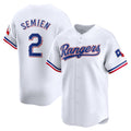 Texas Rangers #2 Marcus Semien White FEDASGOGE Home Limited Player Jersey
