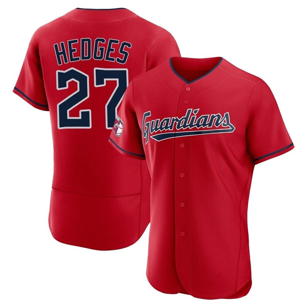 Cleveland Guardians #27 Austin Hedges Player Red FEDASGOGE Limited Elite Home Stitched Jerseys