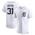 Detroit Tigers #31 Riley Greene Player White FEDASGOGE Limited Elite Home Stitched Jerseys