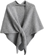 Winter Shawl Wraps Women Fleece Poncho shawls Wrap Scarf Sweater Shall Cape | Knit Triangle,Lightweight Warm Cozy Material,Soft Non-itchy,Slouchy Accessory,Perfect For Evening Dresses & Flights