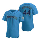 Seattle Mariners #44 Julio Rodr¨ªguez Royal FEDASGOGE Flex Base Stitched Jersey