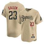 Arizona Diamondbacks #23 Zac Gallen Player Tan FEDASGOGE City Connect Limited Home Game Stitched Jerseys