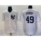 New York Yankees #49 Ron Guidry White FEDASGOGE Cool Base Stitched Jersey