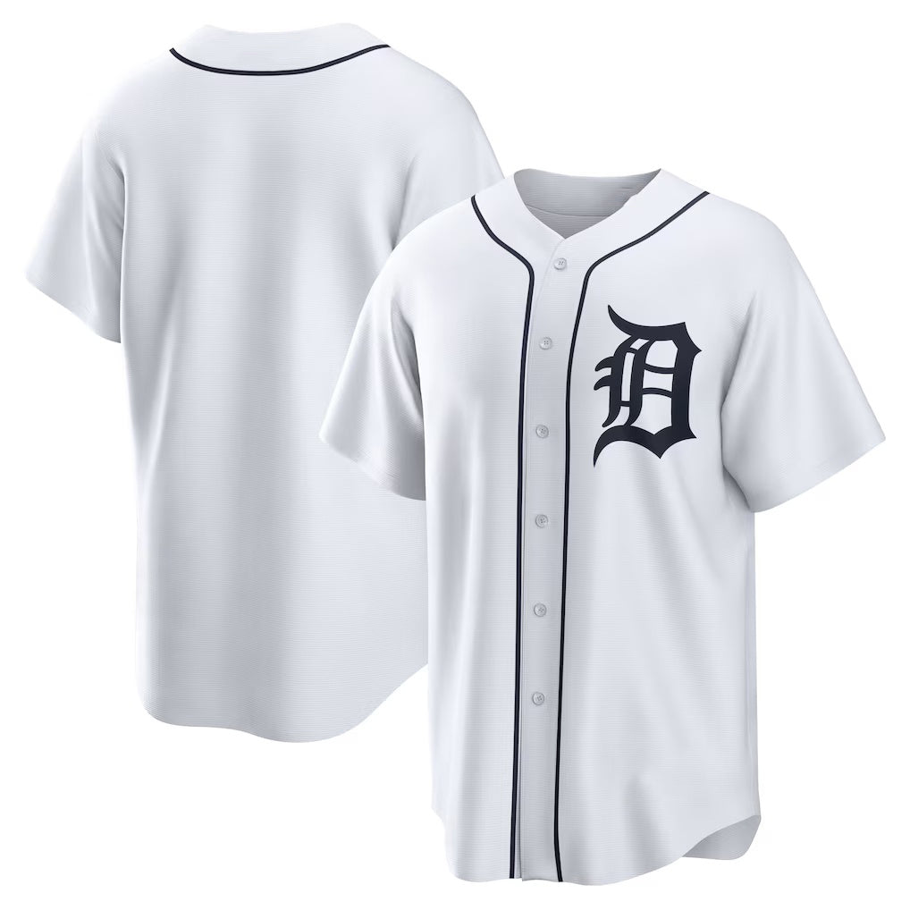 Detroit Tigers White FEDASGOGE Home Replica Team Jersey