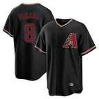 Arizona Diamondbacks #8 James McCann Player Black FEDASGOGE Limited Home Stitched Jerseys