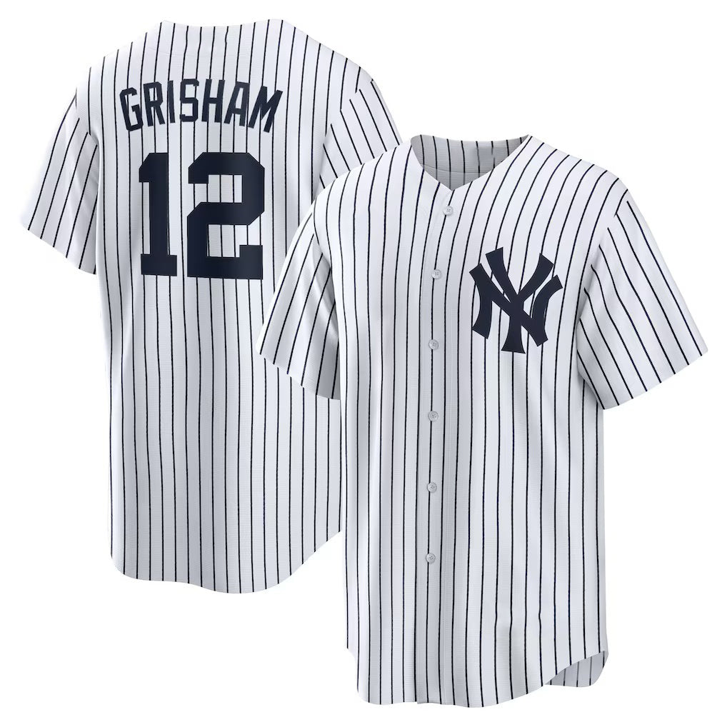 New York Yankees #12 Trent Grisham FEDASGOGE White Home Replica Jersey