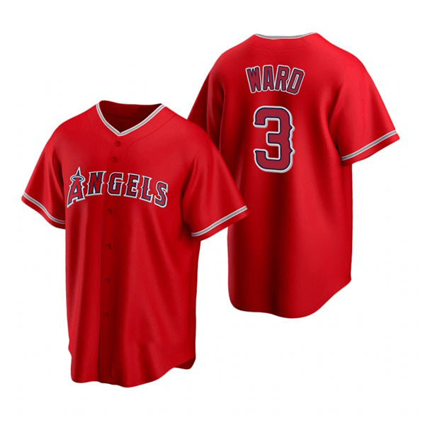 Los Angeles Angels #3 Waylor Ward Red FEDASGOGE Cool Base Stitched Jersey
