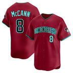 Arizona Diamondbacks #8 James McCann Player Red FEDASGOGE Limited Home Game Stitched Jerseys