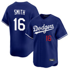 Los Angeles Dodgers #16 Will Smith Player Royal FEDASGOGE Limited Home Stitched Jerseys