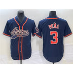 Houston Astros #3 Jeremy Pena Navy FEDASGOGE Cool Base Stitched Jersey