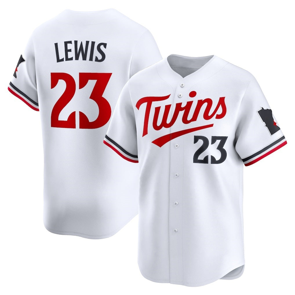 Minnesota Twins #23 Royce Lewis White FEDASGOGE Home Limited Player Jersey
