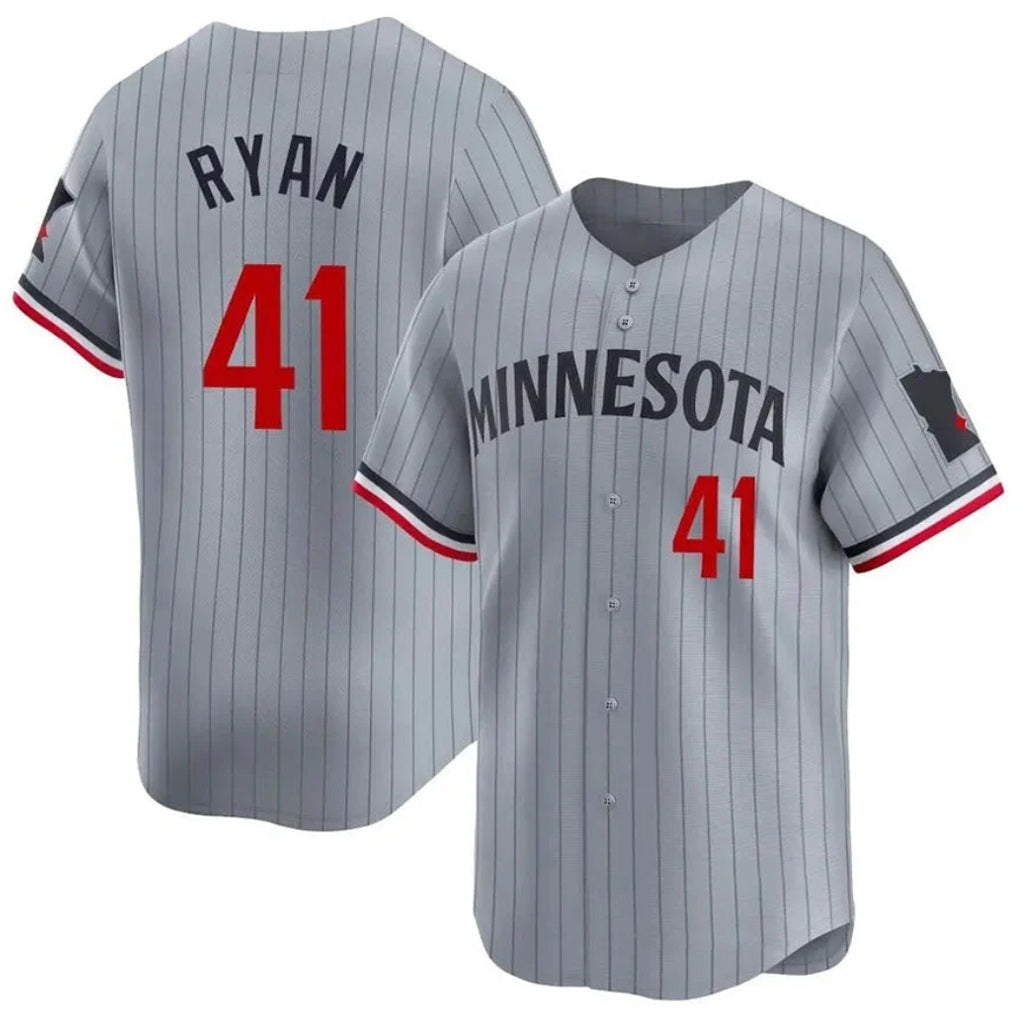 Minnesota Twins #41 Joe Ryan Player Gray FEDASGOGEHome Limited Stitched Jerseys