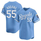 Kansas City Royals #55 Cole Ragans Player Light Blue FEDASGOGE Alt Limited Home Stitched Jerseys