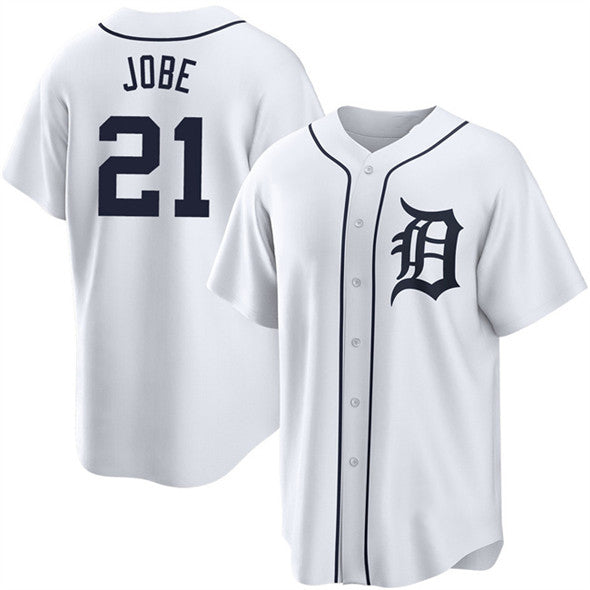 Detroit Tigers #21 Jackson Jobe White FEDASGOGE Cool Base Stitched Jersey
