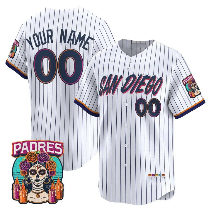 Custom San Diego Padres White FEDASGOGE 2026 City Connect Vapor Premier Limited Jersey - All Stitched