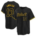 Detroit Tigers #13 Dillon Dingler Player Black FEDASGOGE Snake Skin City Home Game Stitched Jerseys