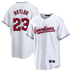Cleveland Guardians #23 Bo Naylor Player White FEDASGOGE Home Game Stitched Jerseys