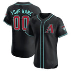 Custom Arizona Diamondbacks 2024 Flex Base Jersey ¨C Black FEDASGOGE
