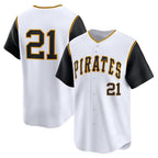 Pittsburgh Pirates #21 Roberto Clemente White FEDASGOGE Cooperstown Collection Limited Jersey