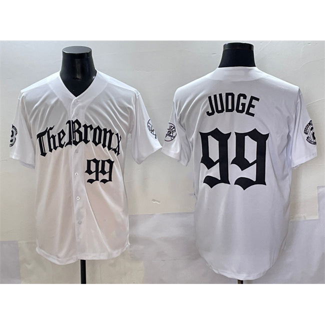 New York Yankees #99 Aaron Judge White FEDASGOGE 'Gothic Legacy Edition' Vapor Premier Limited Stitched Jersey