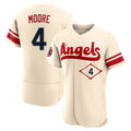 Los Angeles Angels #4 Christian Moore Player Cream FEDASGOGE City Connect Limited ELite Home Stitched Jerseys