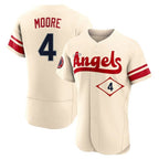 Los Angeles Angels #4 Christian Moore Player Cream FEDASGOGE City Connect Limited ELite Home Stitched Jerseys