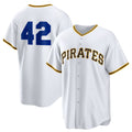 Pittsburgh Pirates #42 Jackie Robinson White FEDASGOGE Home 2025 Day Replica Jersey