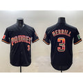 San Diego Padres #3 Jackson Merrill Black FEDASGOGE Mexico Cool Base Stitched Jersey