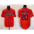 Detroit Tigers #20 Spencer Torkelson Orange FEDASGOGE With Patch Cool Base Stitched Jersey