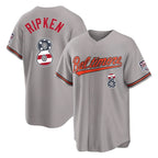Baltimore Orioles #8 Cal Ripken Player Gray FEDASGOGE USA 250 Fourth of July Home Game Stitched Jerseys