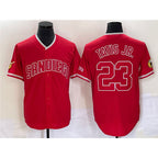 San Diego Padres #23 Fernando Tatis Jr. Red FEDASGOGE Cool Base Stitched Jersey