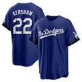 Los Angeles Dodgers #22 Clayton Kershaw Player Royal FEDASGOGE City Connect Home Game Stitched Jerseys