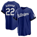 Los Angeles Dodgers #22 Clayton Kershaw Player Royal FEDASGOGE City Connect Home Game Stitched Jerseys