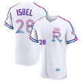 Kansas City Royals #28 Kyle Isbel Player White FEDASGOGE 2026 City Connect Limited Elite Home Stitched Jerseys