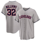 Cleveland Guardians #32 Gavin Williams Player Gray FEDASGOGE Game Home Stitched Jerseys