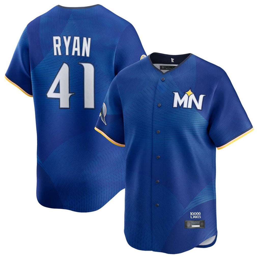 Minnesota Twins #41 Joe Ryan Player Royal FEDASGOGECity Connect Limited Home Stitched Jerseys