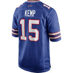 B.Bills #15 Jack Kemp Royal FEDASGOGE Game Retired Player Jersey