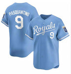 Kansas City Royals #9 Vinnie Pasquantino Light Blue FEDASGOGE Alternate Limited Stitched Jersey