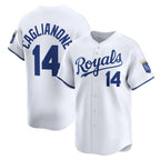 Kansas City Royals #14 Jac Caglianone White FEDASGOGE Home Limited Player Jersey
