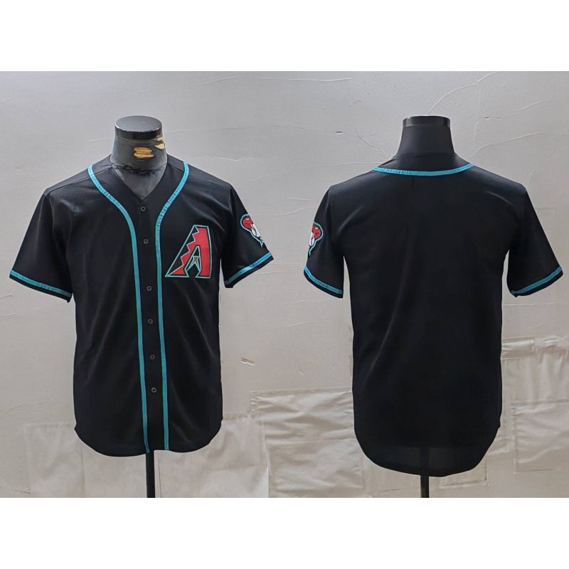 Arizona Diamondbacks Blank Black FEDASGOGE Cool Base Limited Stitched Jersey