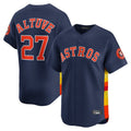 Houston Astros #27 Yainer Diaz Player Navy FEDASGOGE Home Limited Stitched Jerseys