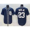 San Diego Padres #23 Fernando Tatis Jr. Navy FEDASGOGE Cool Base Stitched Jersey