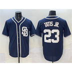 San Diego Padres #23 Fernando Tatis Jr. Navy FEDASGOGE Cool Base Stitched Jersey