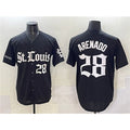 St. Louis Cardinals #28 Nolan Arenado Black FEDASGOGE 'Gothic Legacy Edition' Vapor Premier Limited Stitched Jersey