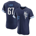 Kansas City Royals #67 Seth Lugo Player Navy FEDASGOGE City Connect Limited Elite Home Stitched Jerseys