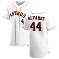 Houston Astros #44 Yordan Alvarez White FEDASGOGE Home 2020 Authentic Player Jersey