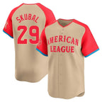 Detroit Tigers #29 Tarik Skubal Player Cream FEDASGOGE Limited American League All-Star Game Stitched Jerseys