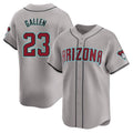 Arizona Diamondbacks #23 Zac Gallen Player Gray FEDASGOGE Road Limited Home Game Stitched Jerseys